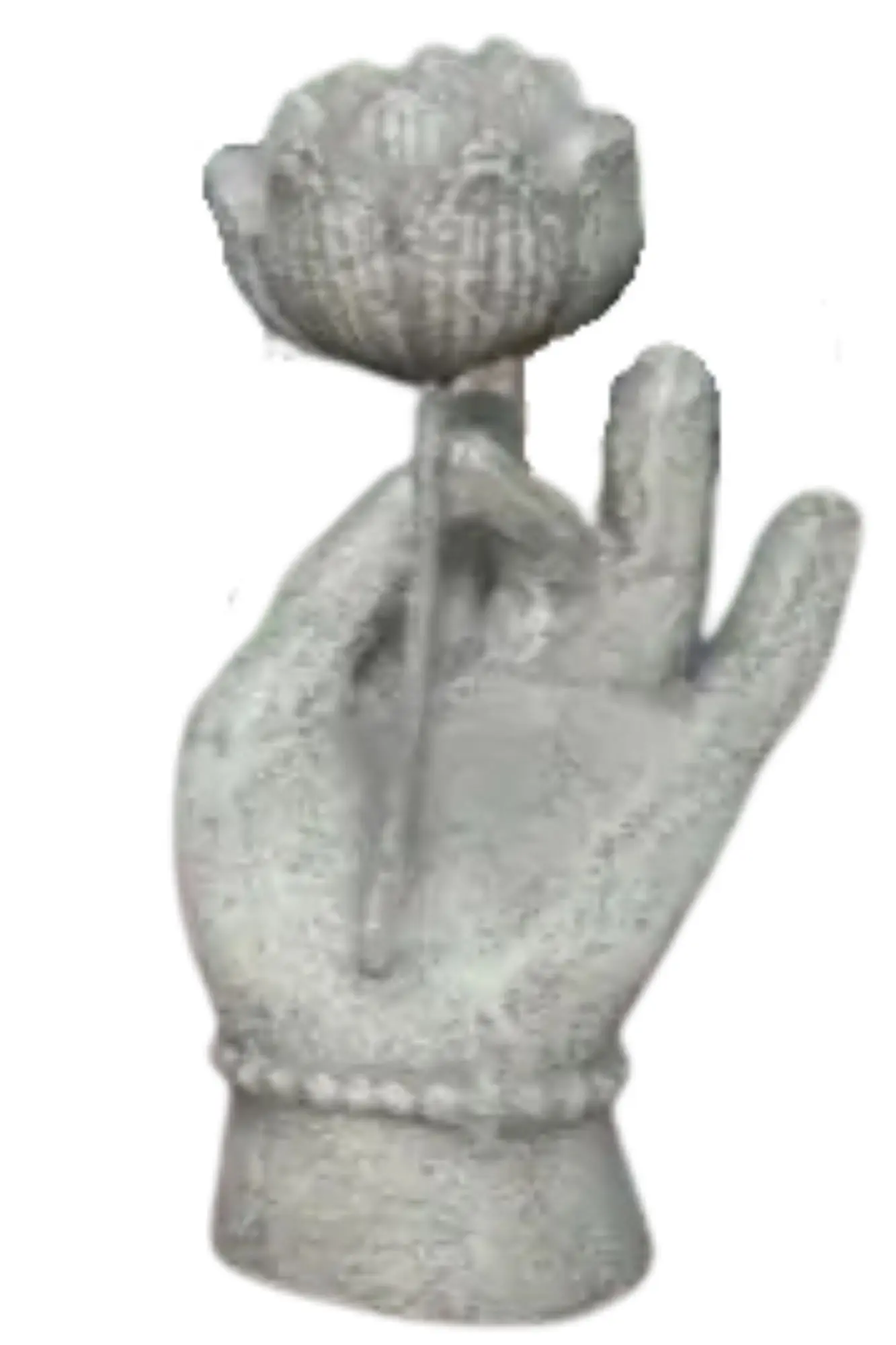  Product image 3 of the product “Hand lotus about 31 cm Height, made of Fibre cement ”